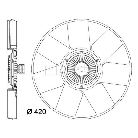 CFF 472 000P - Fan, radiator 