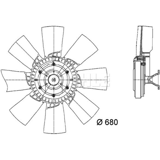 CFF 420 000P - Fan, radiator 