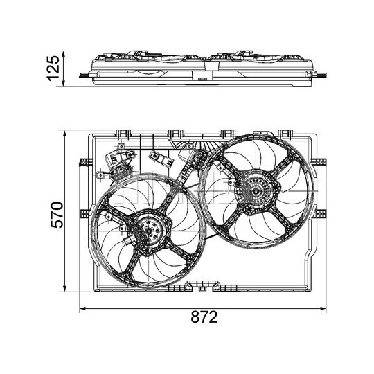 CFF 194 000P - Fan, radiator 