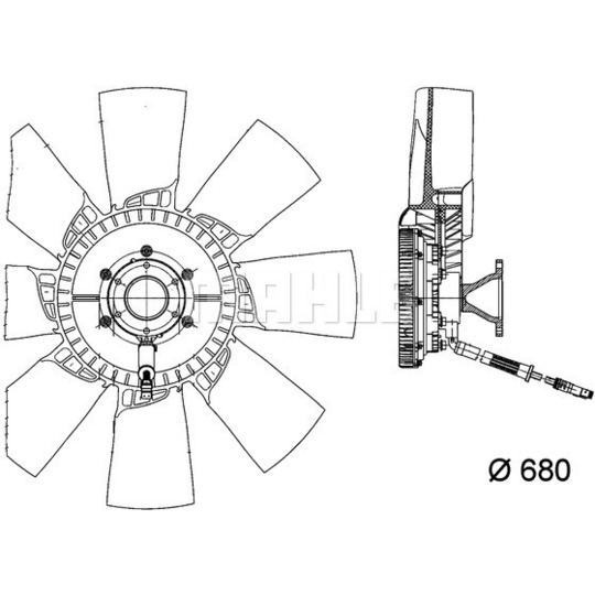 CFF 462 000P - Fan, radiator 