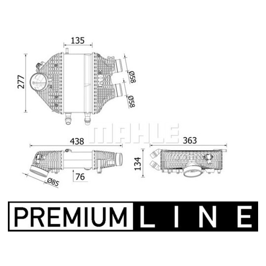 CI 618 000P - Välijäähdytin 