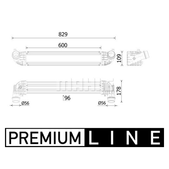 CI 611 000P - Kompressoriõhu radiaator 