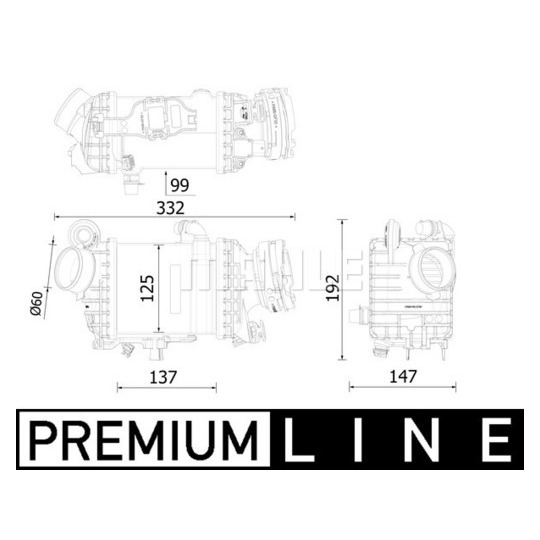 CI 616 000P - Kompressoriõhu radiaator 