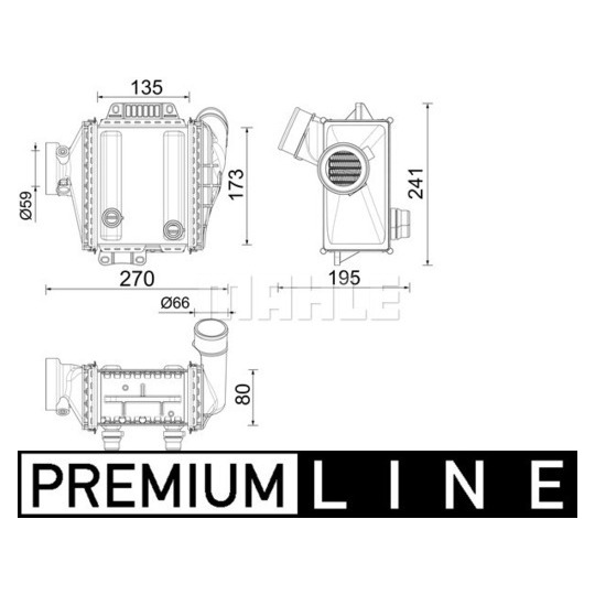 CI 639 000P - Kompressoriõhu radiaator 