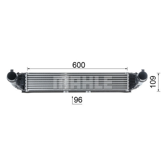 CI 615 000P - Intercooler, charger 