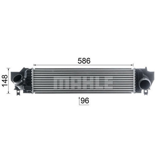 CI 617 000P - Intercooler, charger 