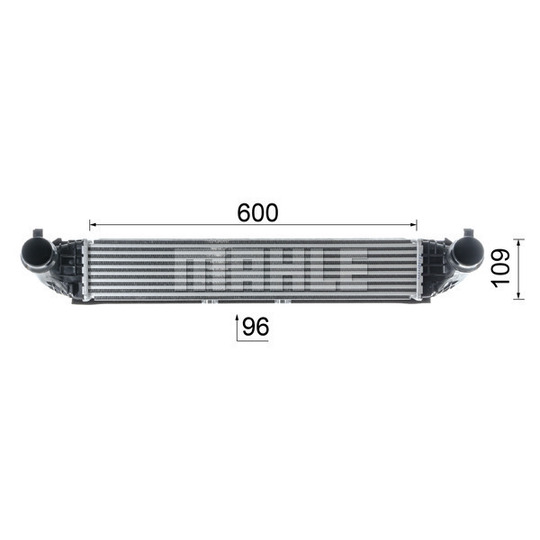 CI 611 000P - Kompressoriõhu radiaator 