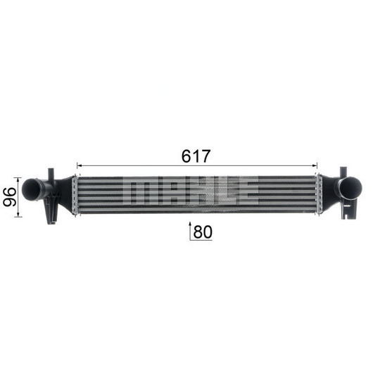 CI 516 000P - Intercooler, charger 