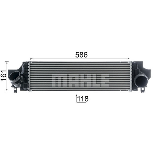 CI 610 000P - Intercooler, charger 