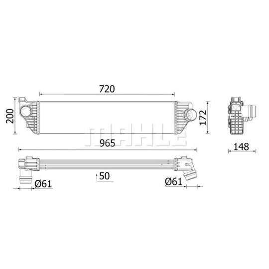 CI 669 000P - Kompressoriõhu radiaator 