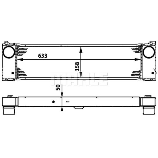 CI 82 000P - Intercooler, charger 