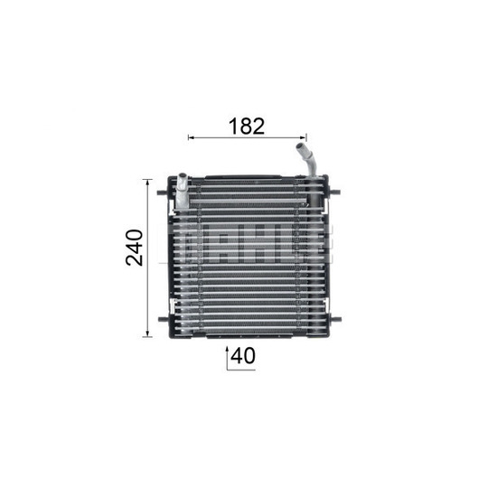 CLC 291 000P - Oljekylare, motor 