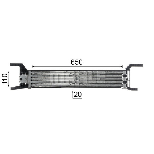 CLC 324 000P - Oljekylare, automatisk transmission 