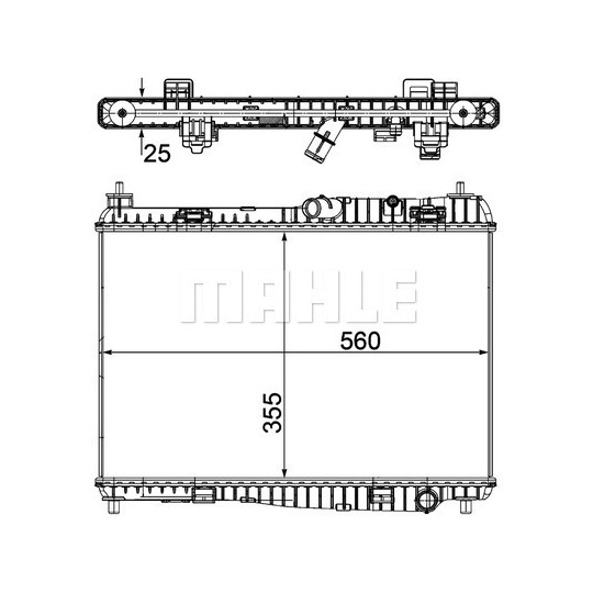 CR 1135 000P - Radiaator,mootorijahutus 