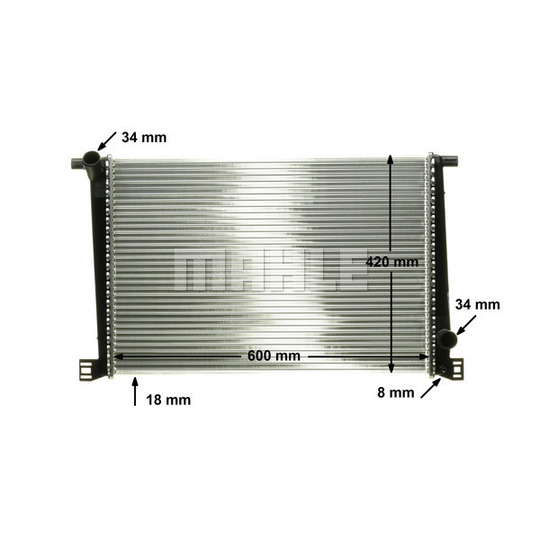 CR 1123 000P - Radiaator,mootorijahutus 