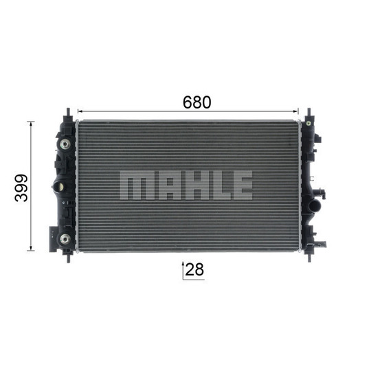 CR 1011 000P - Radiator, engine cooling 