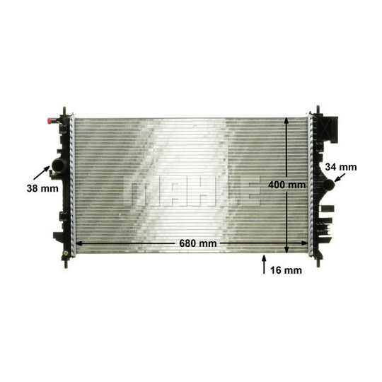 CR 1099 000P - Radiator, engine cooling 