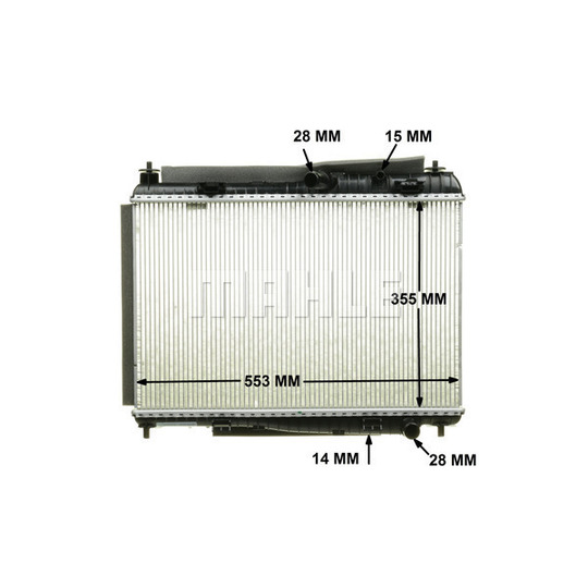 CR 1135 000P - Radiaator,mootorijahutus 