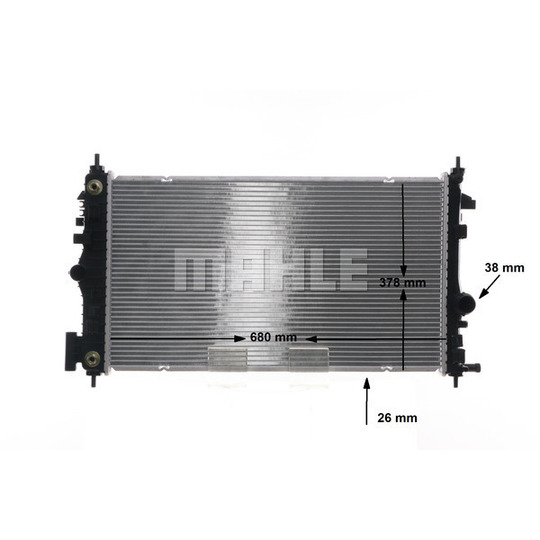 CR 1103 000S - Radiator, engine cooling 