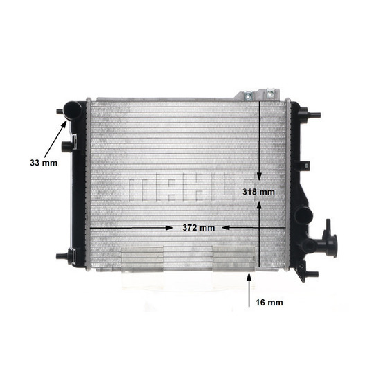 CR 1115 000S - Radiaator,mootorijahutus 