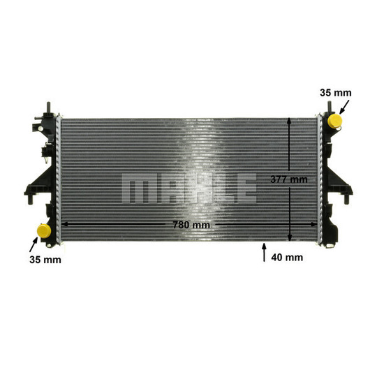 CR 1069 000P - Radiator, engine cooling 