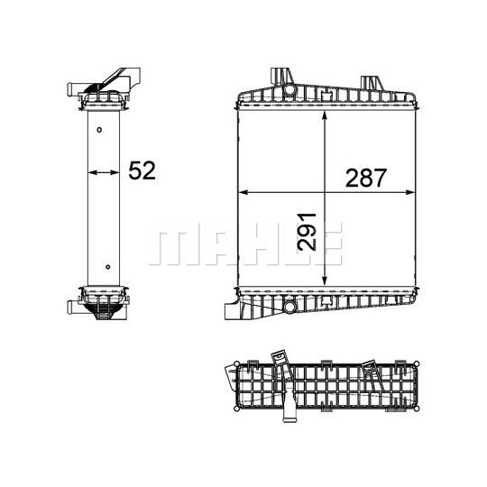 CR 1186 000P - Radiaator,mootorijahutus 