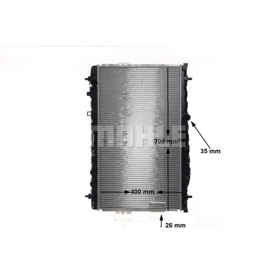 CR 1295 000S - Radiator, engine cooling 