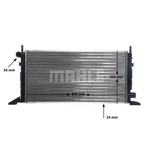 CR 157 000S - Radiator, engine cooling 