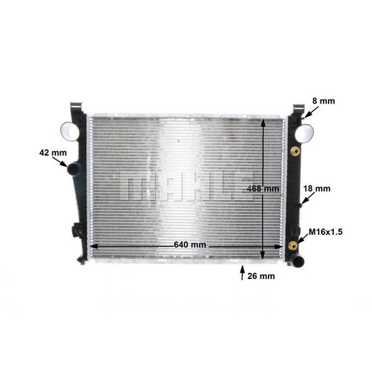 CR 2208 000S - Radiator, engine cooling 