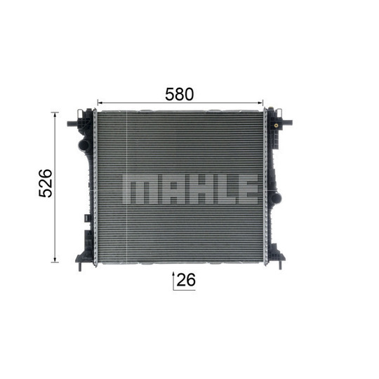 CR 2587 000P - Radiaator,mootorijahutus 