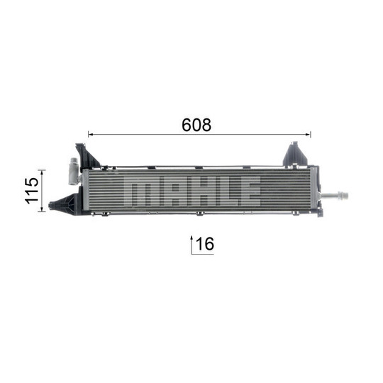 CR 2636 000P - Radiator, engine cooling 