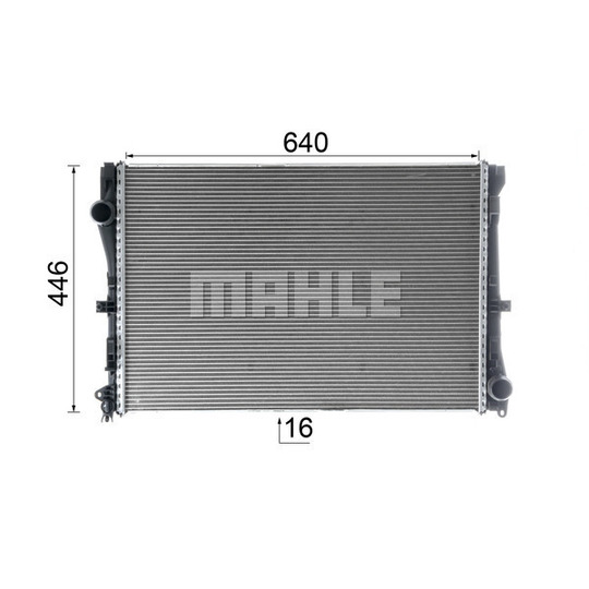 CR 2603 000P - Radiator, engine cooling 