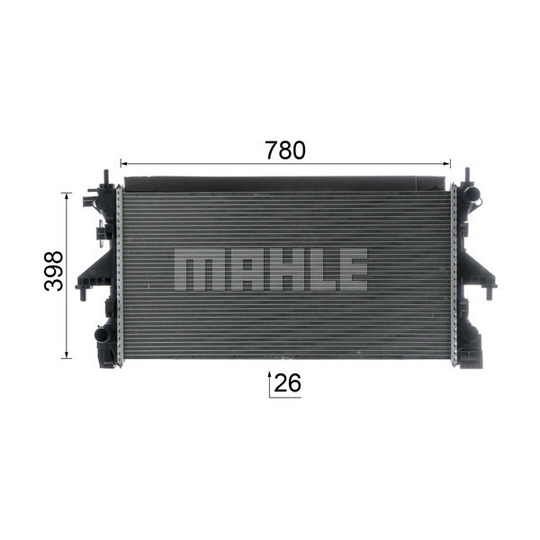 CR 2631 000P - Radiator, engine cooling 