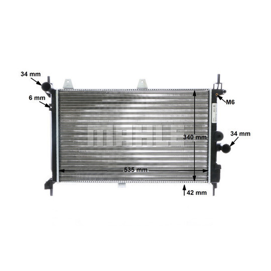 CR 267 000S - Radiator, engine cooling 