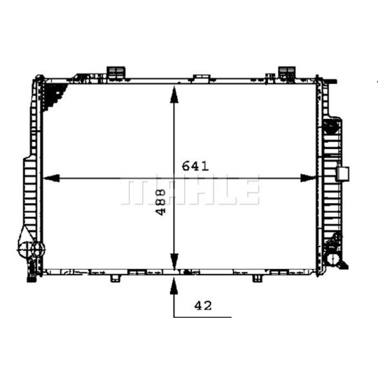 CR 289 000P - Radiaator,mootorijahutus 