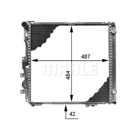 CR 339 000P - Radiaator,mootorijahutus 