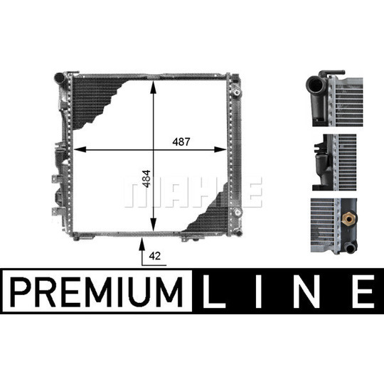 CR 339 000P - Radiator, engine cooling 