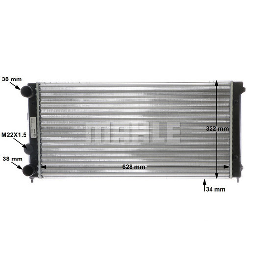 CR 411 000S - Radiator, engine cooling 