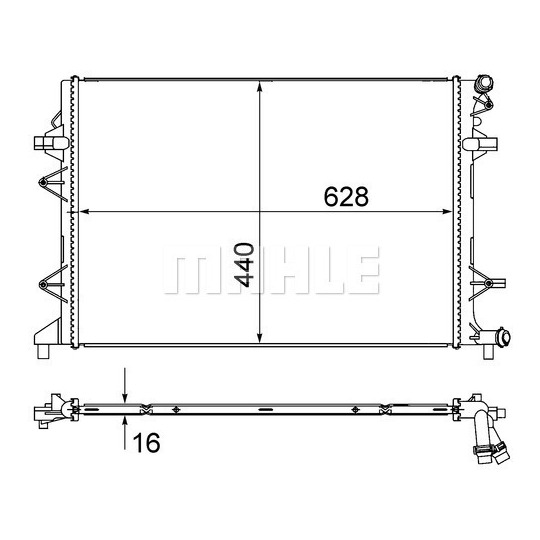 CR 855 000S - Radiator, engine cooling 