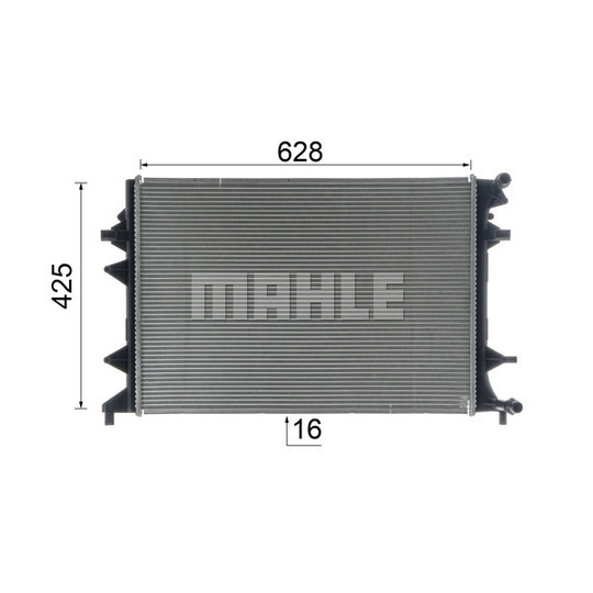 CR 855 000S - Radiator, engine cooling 