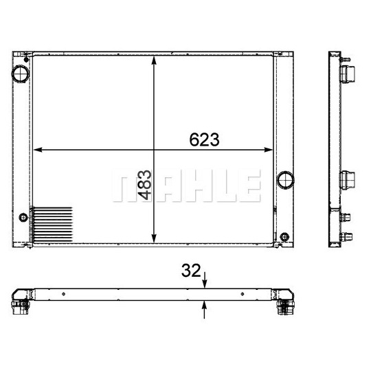 CR 917 000P - Radiaator,mootorijahutus 