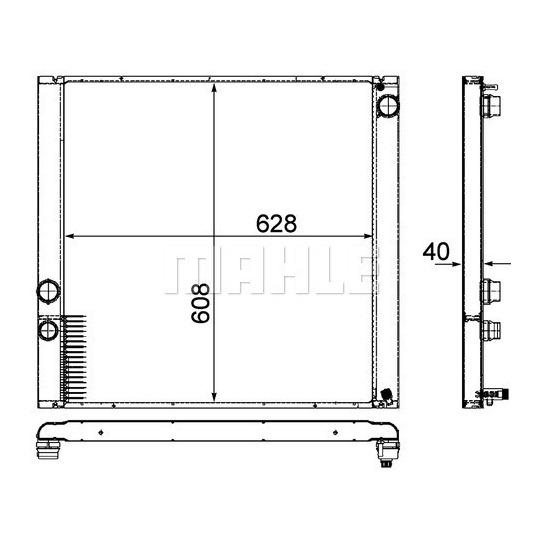 CR 915 000P - Radiator, engine cooling 