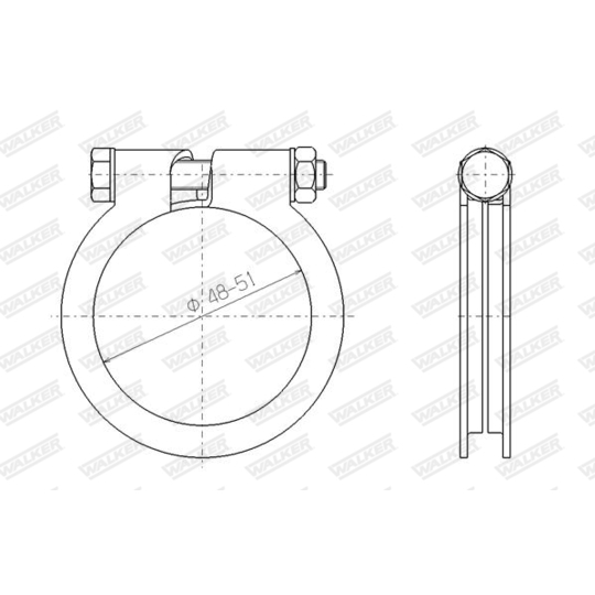 81811 - Clamp, exhaust system 