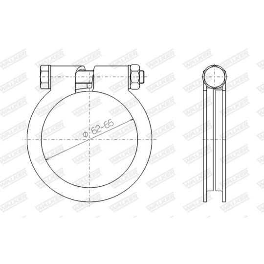 81835 - Clamp, exhaust system 