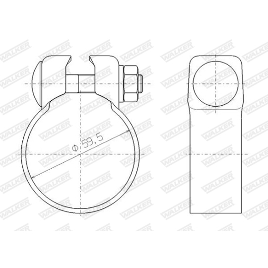 80249 - Clamp, exhaust system 