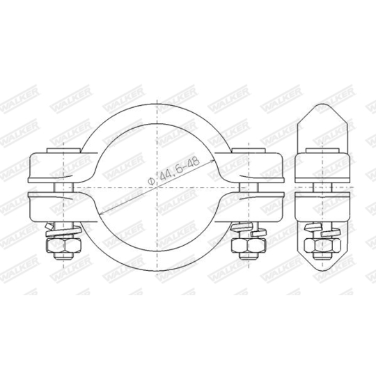 82526 - Clamp, exhaust system 