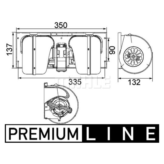 AB 85 000P - Kupéfläkt 