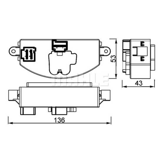 ABR 106 000P - Regulator, passenger compartment fan 