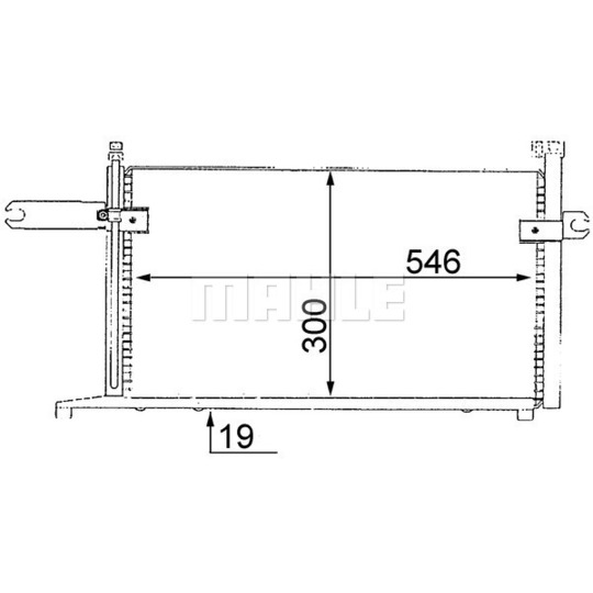 AC 240 000S - Condenser, air conditioning 