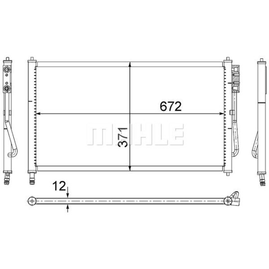 AC 218 000S - Condenser, air conditioning 